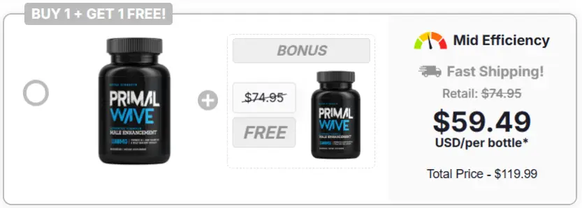 Primal Wave supplement two bottle